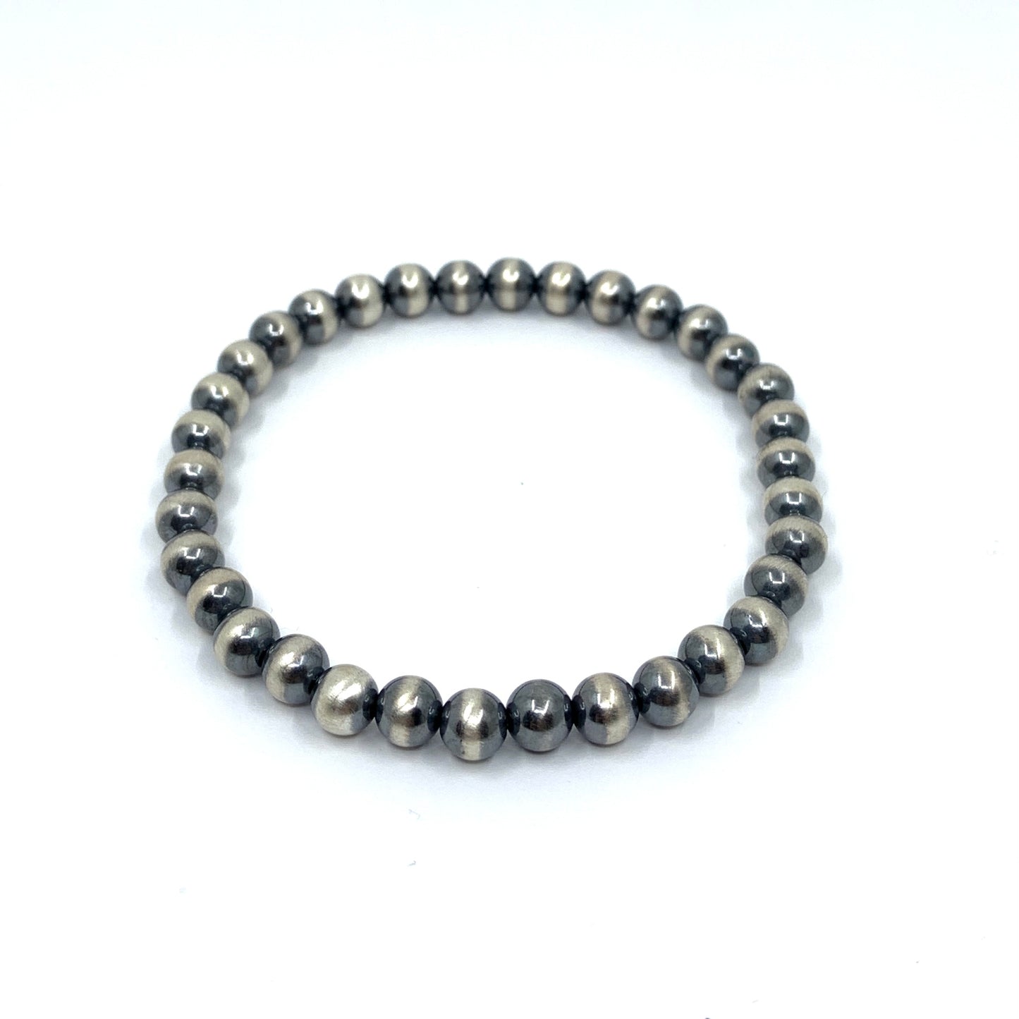 Navajo round pearl 5mm beaded bracelet