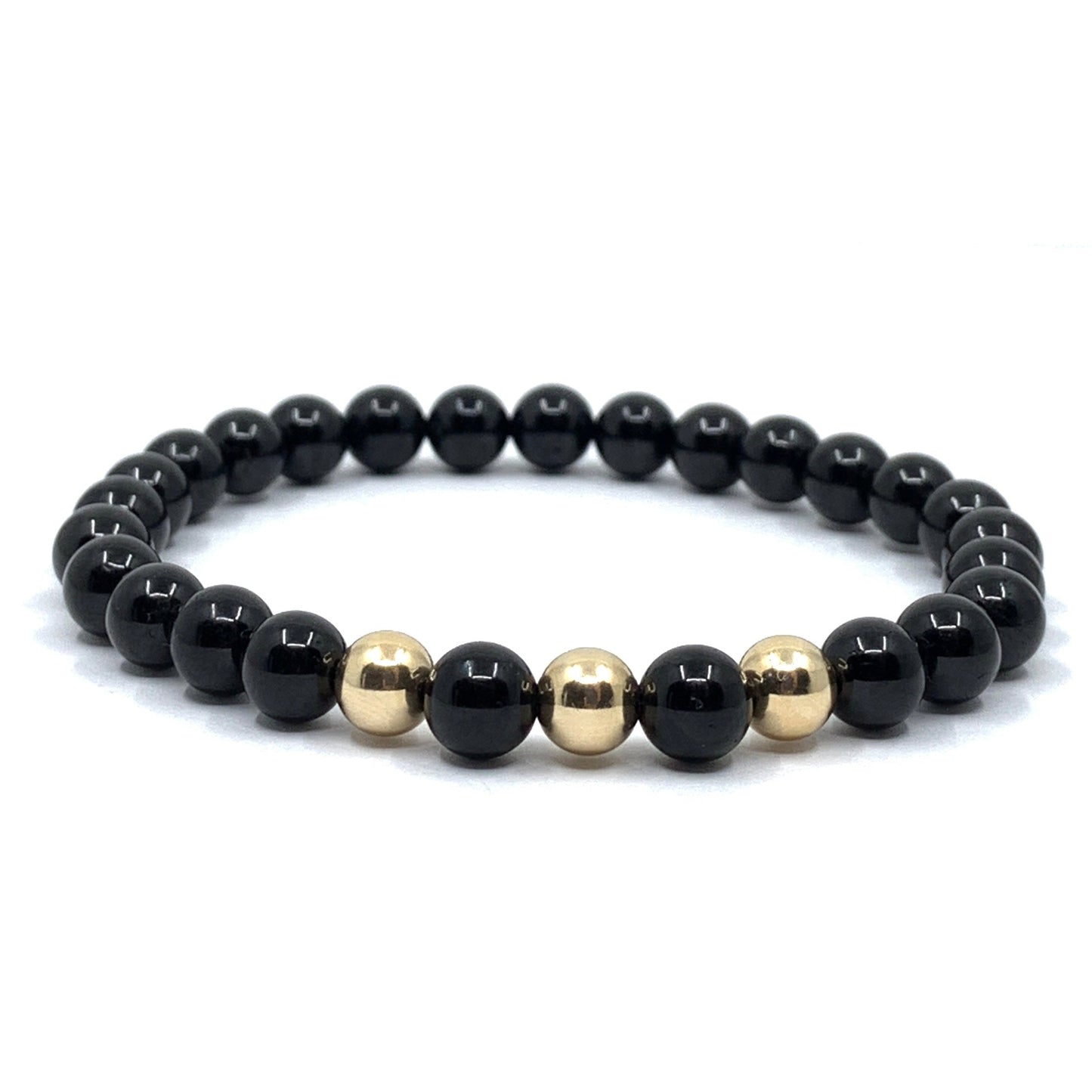 Black Onyx Beaded Bracelet