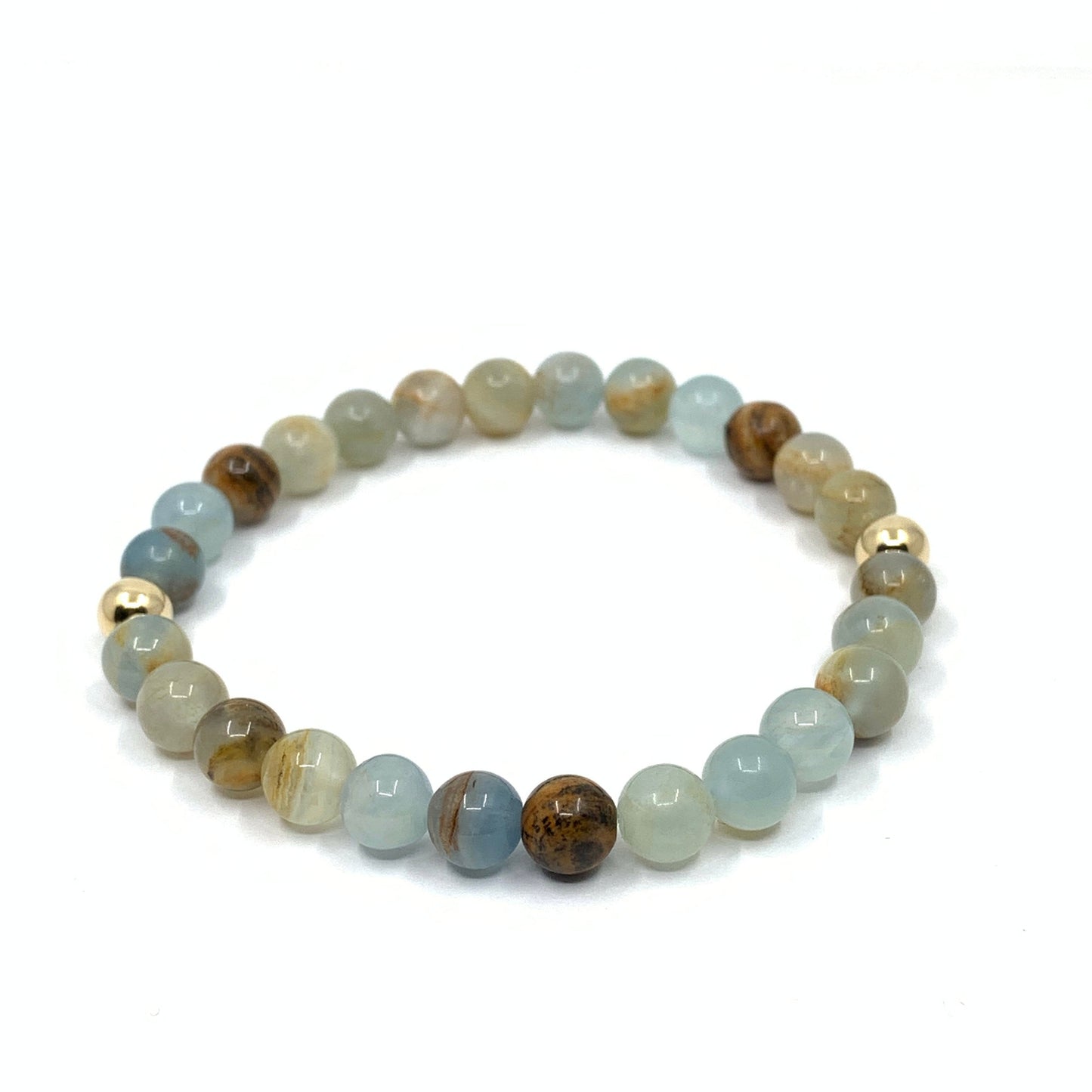 Calcite beaded bracelet