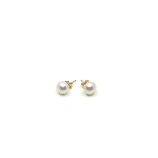 Freshwater Pearl Studs with gold filled