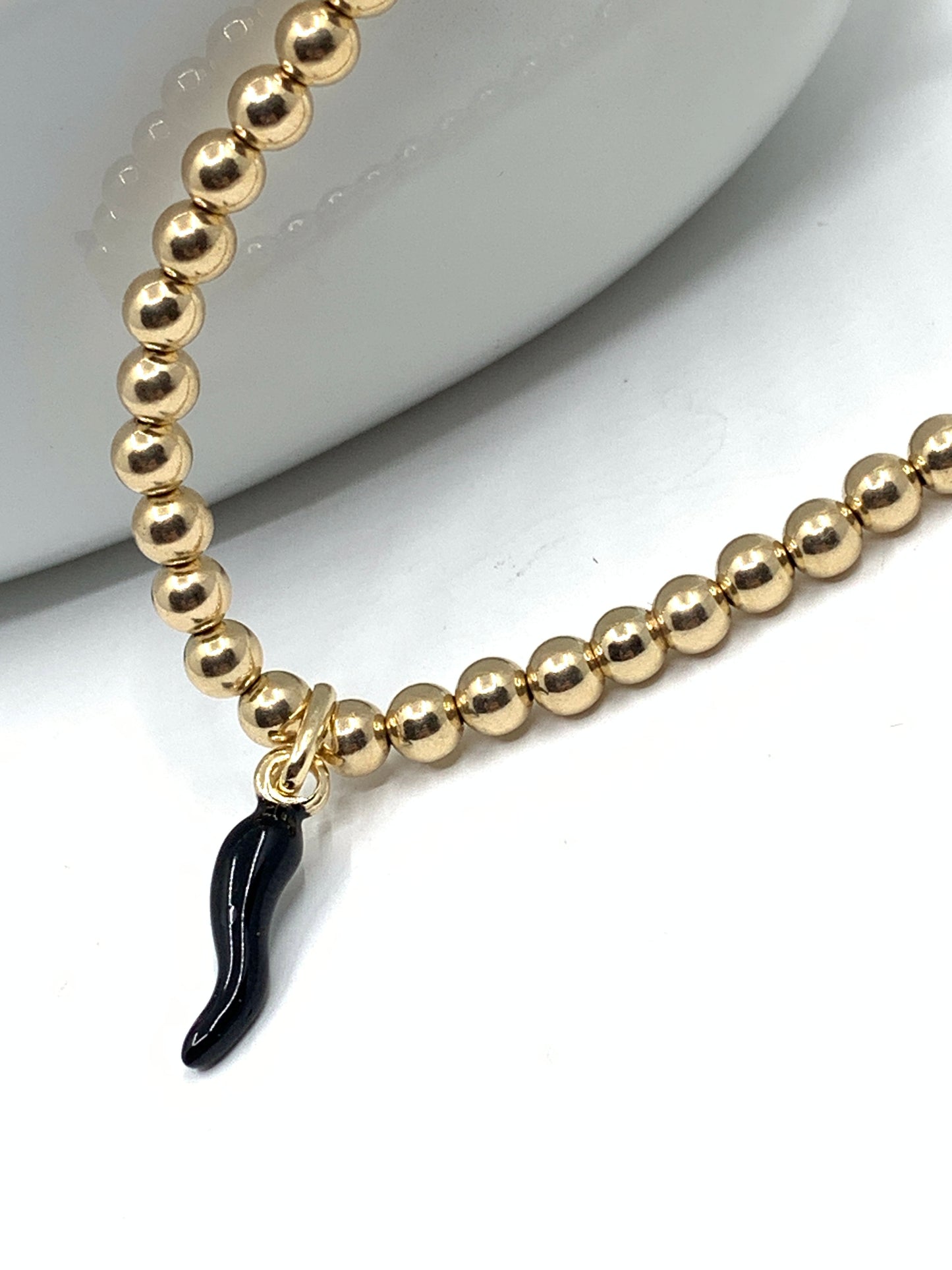 Black Cornicello Bracelet