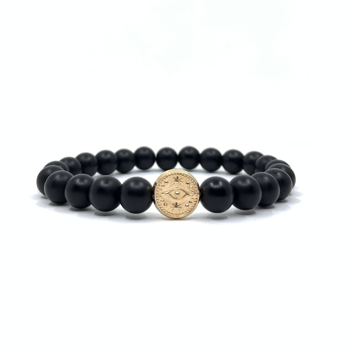 Matte Onyx Evil Eye Bracelet