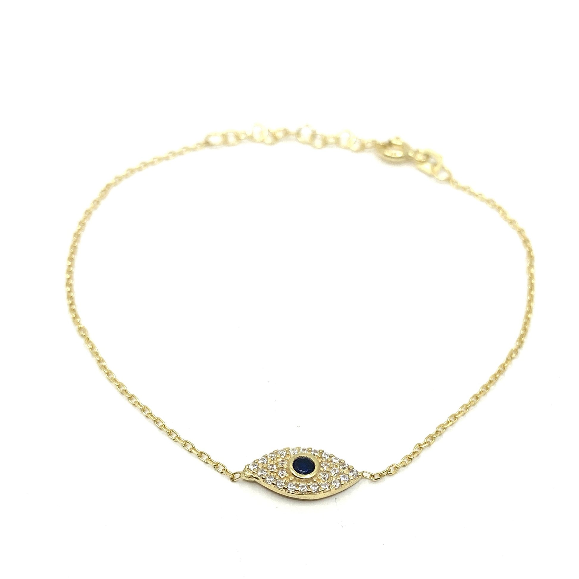 Protection Evil Eye Bracelet 18k gold plated