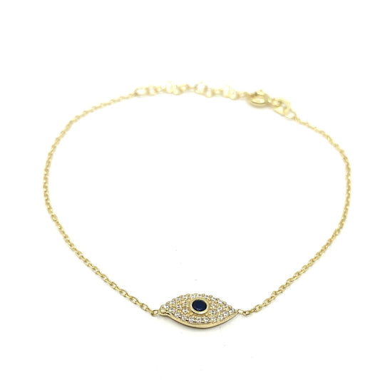 Protection Evil Eye Bracelet 18k gold plated