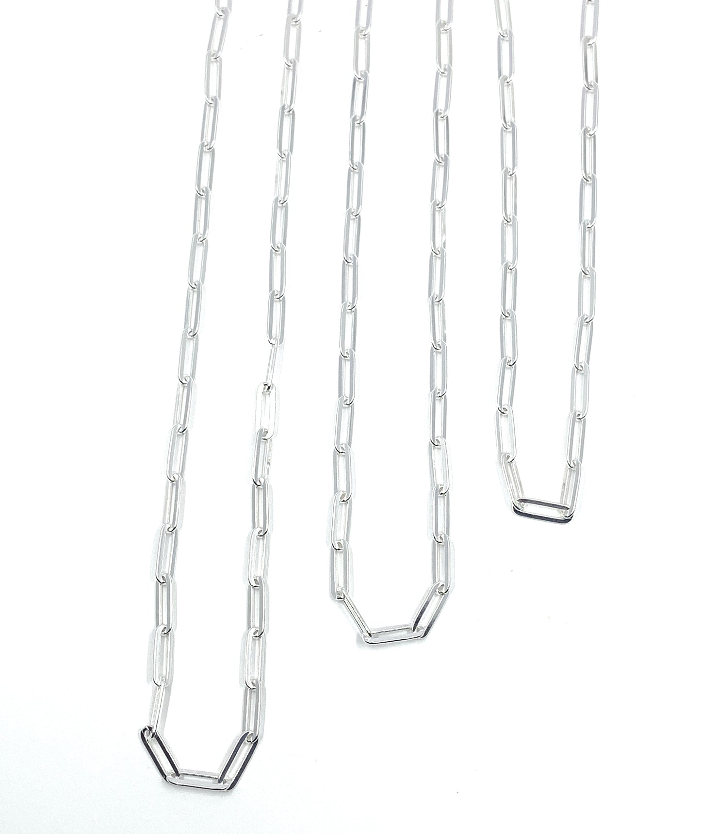 925 Paperclip Chain in 3 sizes